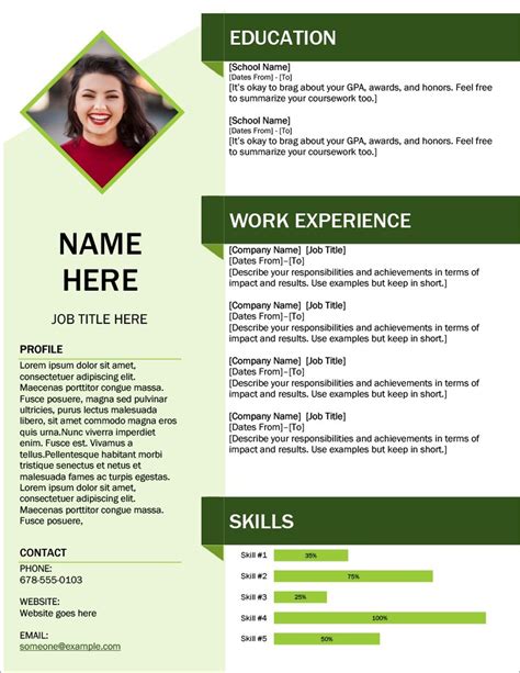 template cv free download word